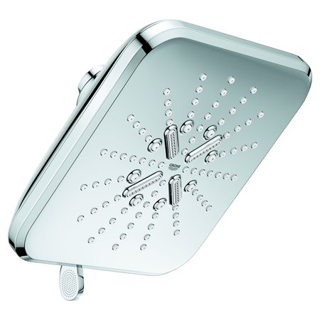 GROHE Rush Smartactive Shower Head, 6-1/2-in. - 3 Sprays, 1.75Gpm, Chrome 26797000